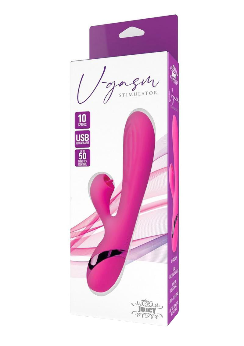 Juicy V-Gasm Stimulator Rechargeable Rabbit Vibrator