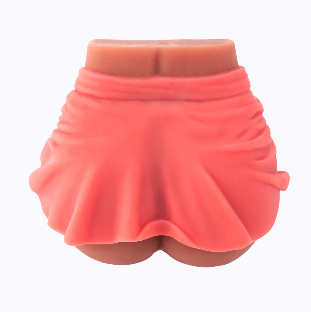 Chanelle Heart Mini Skirt Pussy & Anus Masturbator