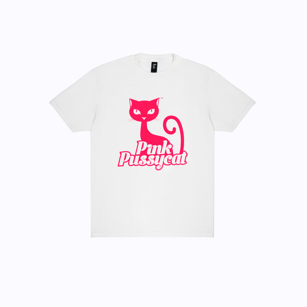 Short Sleeve T-Shirt - Pink On White