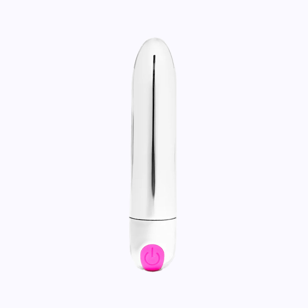Silver Bullet Rechargeable Vibrator - Chrome