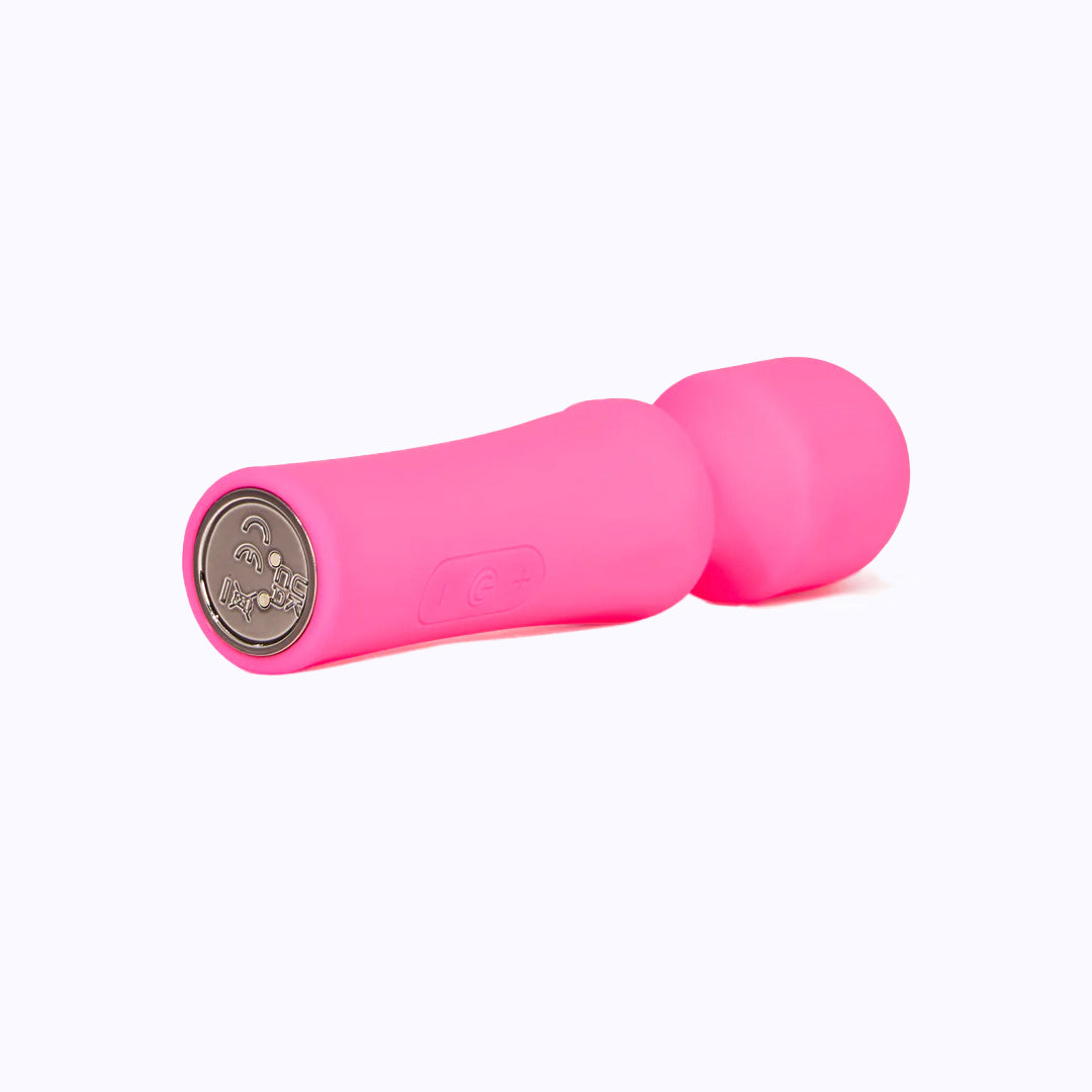 Pink Pussycat Vibrating Mini Wand Massager - Pink