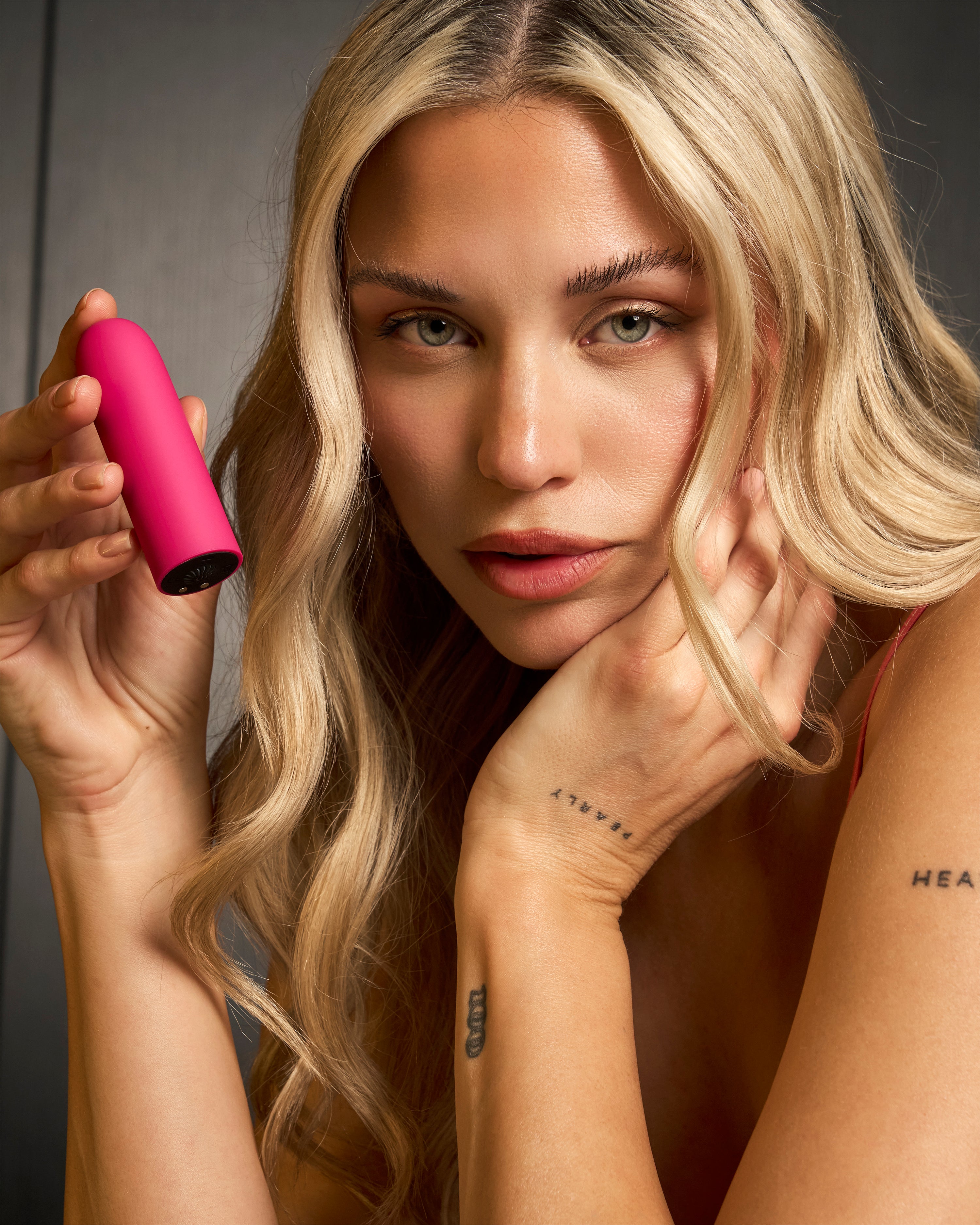 Silicone Bullet Rechargeable Vibrator - Pink