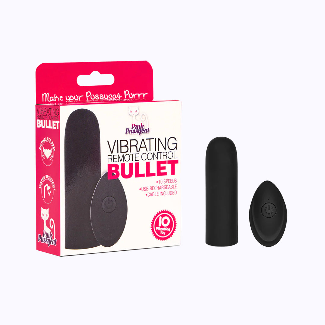 Vibrating Remote Control Rechargeable Bullet