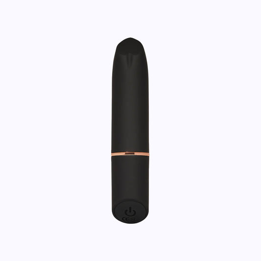 Pink Pussycat Vibrating Black Mini Vibe Rechargeable Silicone Bullet