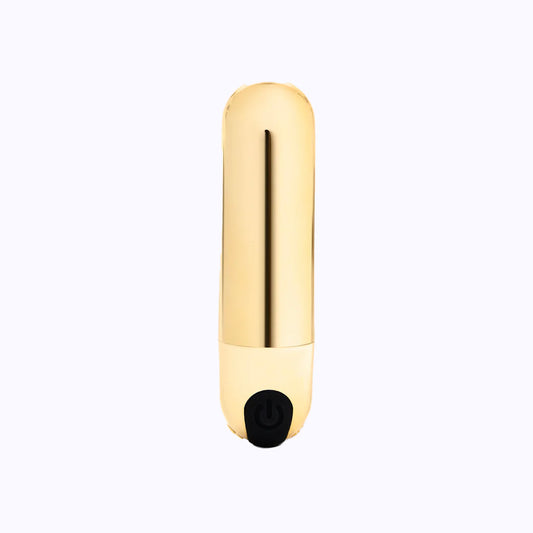 Pink Pussycat Vibrating Gold Rechargeable Bullet