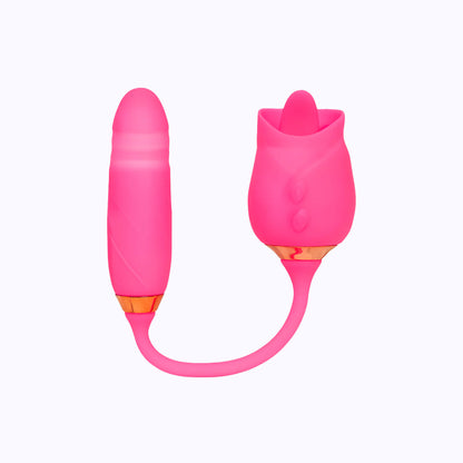 Pink Pussycat Vibrating Licking Rose - Pink