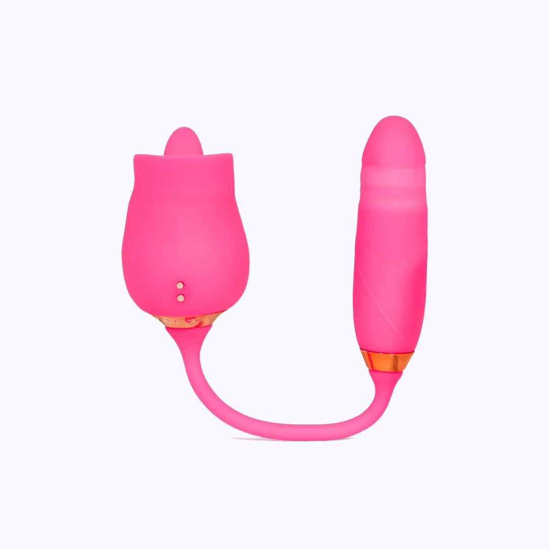 Pink Pussycat Vibrating Licking Rose - Pink