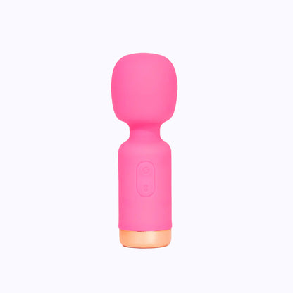 Pink Pussycat Vibrating Pocket Wand Massager - Pink