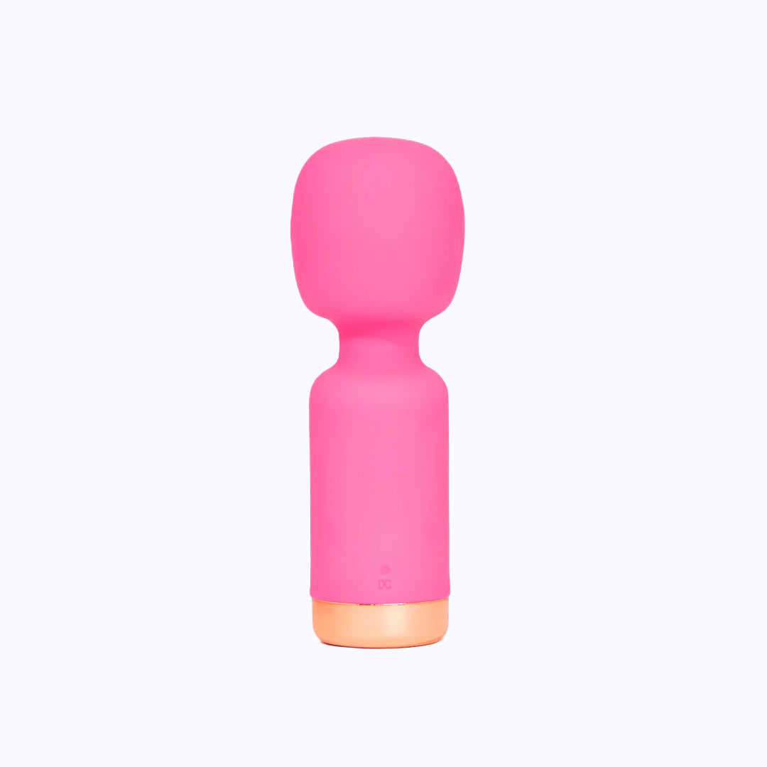 Pink Pussycat Vibrating Pocket Wand Massager - Pink