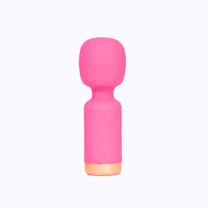 Pink Pussycat Vibrating Pocket Wand Massager - Pink