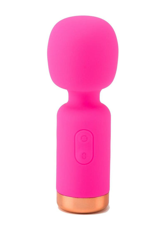 Pink Pussycat Vibrating Pocket Wand Rechargeable Massager - Pink